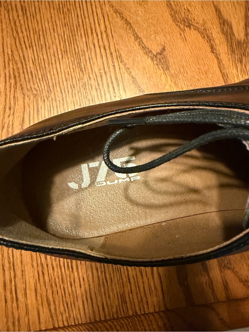 Classic Black Leather Derby Shoes with Brown Welt - Picture 3 of 4